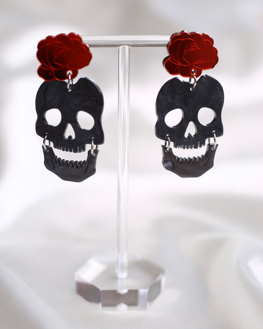 Calavera con Rosa